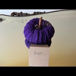 Mini Purple Handmade Pumpkin